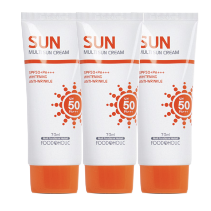 3개구성푸드어홀릭 멀티 선크림 70ml SPF50 PA 3in1 스마트케어