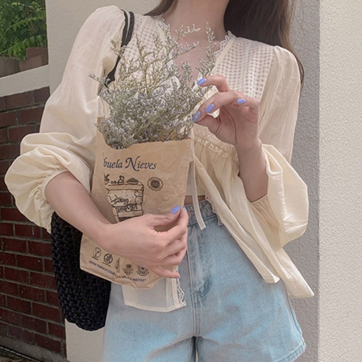 메이빈스웨덴 리본 블라우스NEW 컬러