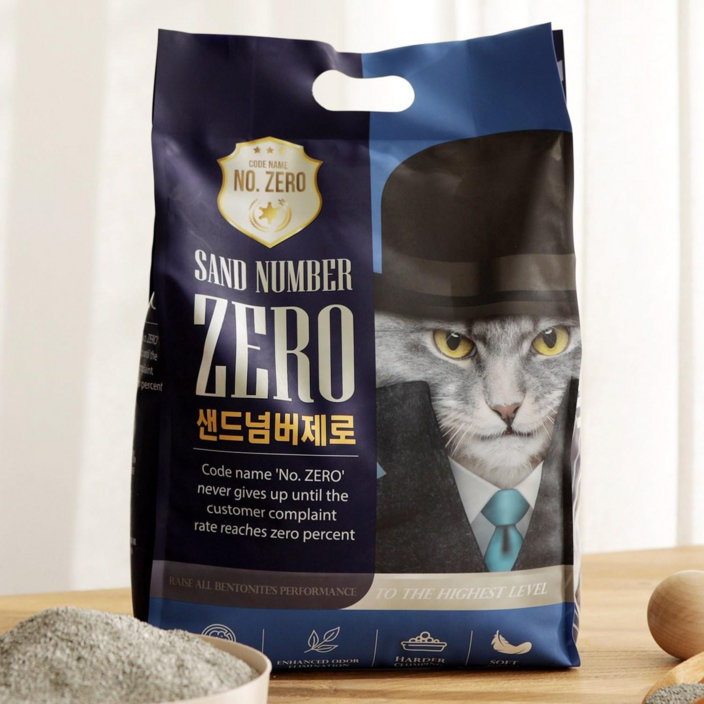 샌드넘버제로 6kg 벤토나이트 고양이모래, 선택완료, 1개