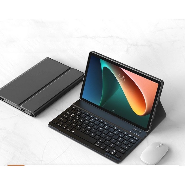 시하마 레노버 샤오신 패드 블루투스 한글 키보드케이스마우스, Tab P11 PLUS LTE, 블랙
