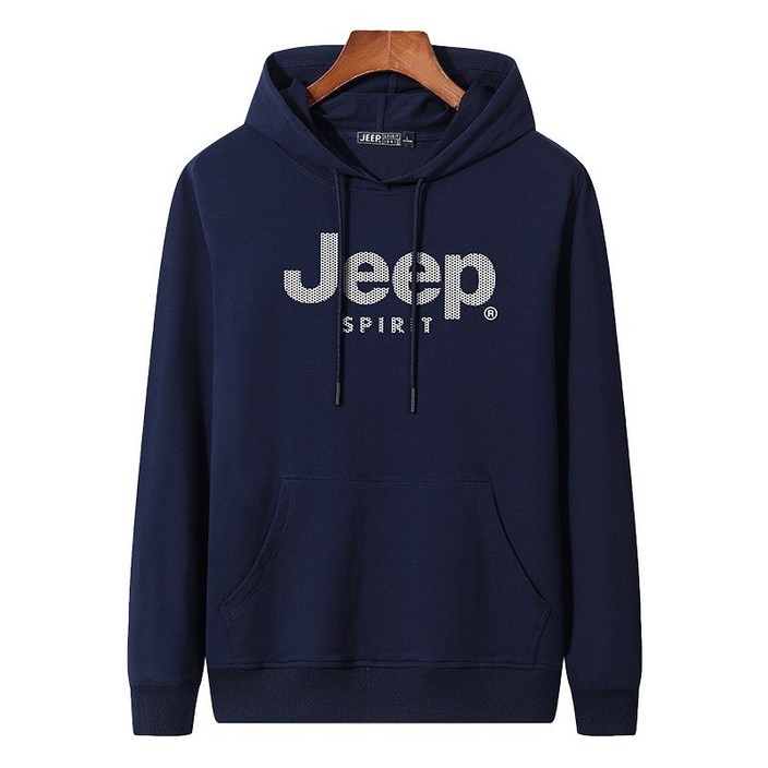JEEP SPIRIT 남녀공용 봄가을 베이직 후드 티셔츠 HD7831