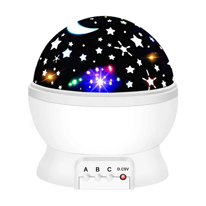 LED 유무선 별 프로젝트 무드등 케이블 포함, 화이트