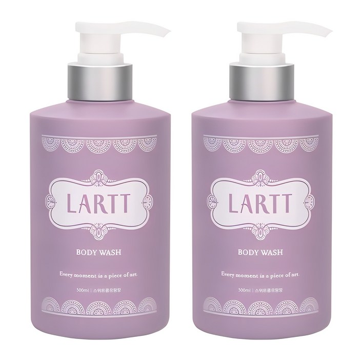 라르트 노네랄 노인냄새 땀 체취 제거 천연 바디워시 스위트플로랄향 500ml, 500ml, 2개