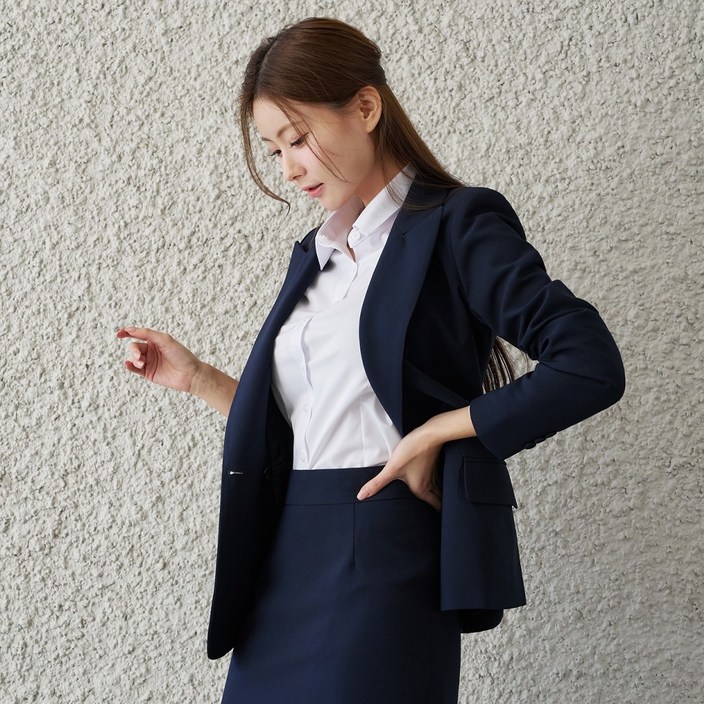 여성 정장 자켓 슬림핏 재킷 면접 발표 유니폼 블레이저 [에고스]