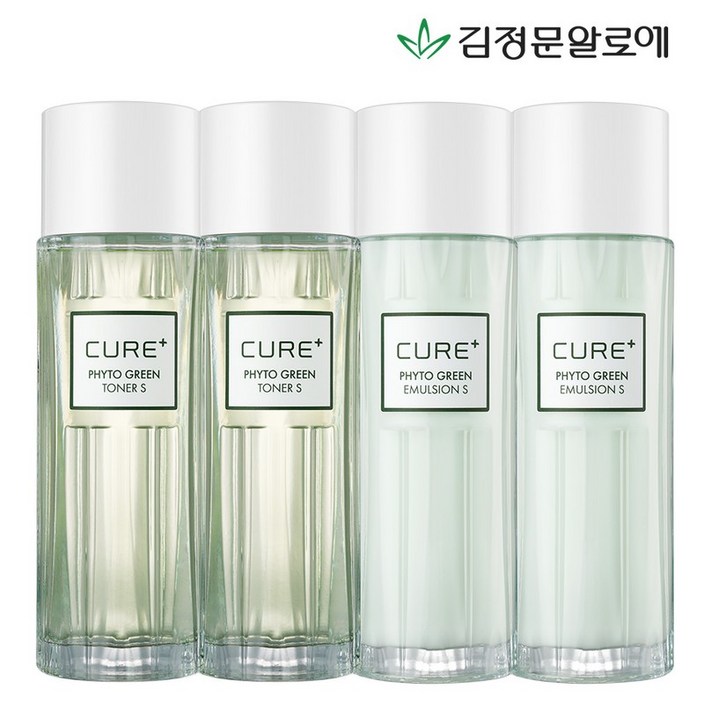 김정문알로에 큐어 피토그린 토너2개에멀젼2개 김정문알로에 큐어 피토그린 토너2개에멀젼2개
