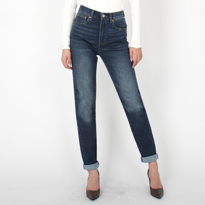 리바이스 여성 청바지 약기모 하이라이즈 보이프랜드 858730105