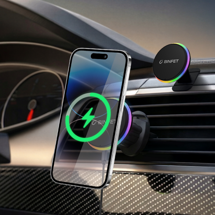 빈펫 맥세이프 차량용 핸드폰 고속 무선충전 거치대 아이폰 갤럭시
