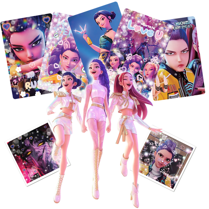 중복없는 케이팝 데몬 헌터스 152장세트 카드36장 프리쿠라카드36장 스티커80장 케데헌 최신판 굿즈