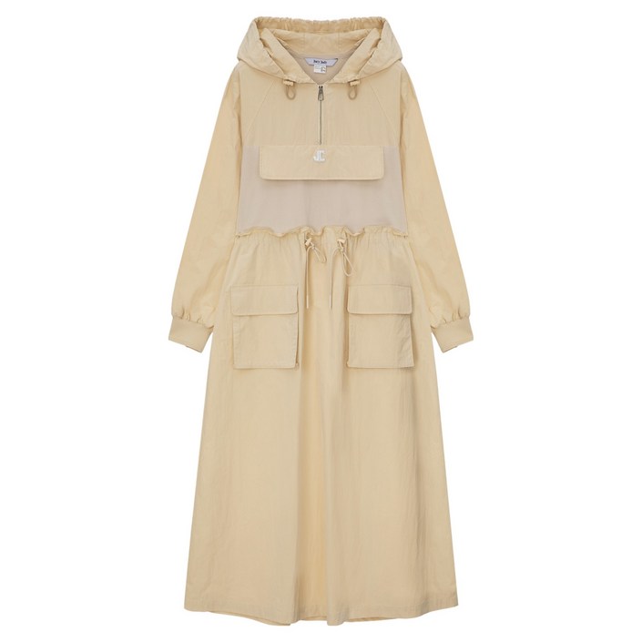 쥬시쥬디 J 반집업 후드 유틸리티 원피스 ON JYOP12AF