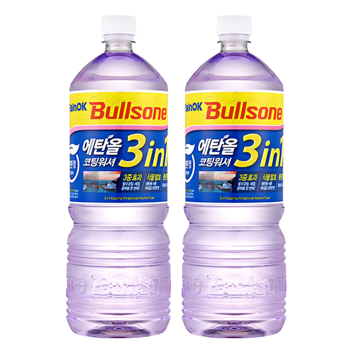 불스원 Rain OK 에탄올 3in1 발수코팅 워셔액