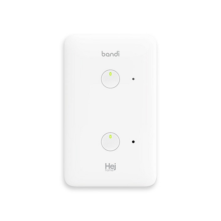 헤이홈 IoT 스마트 조명 스위치 2선식 2구 헤이홈 IoT 스마트 조명 스위치 2선식 2구