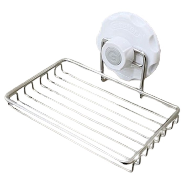 글라스터 강력 흡착방식 스텐 비누대 L