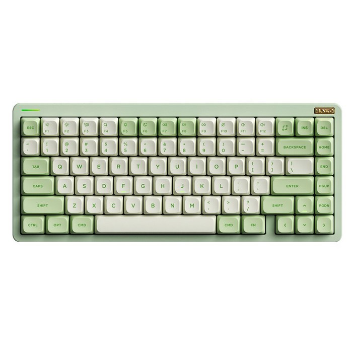누피 블루투스 유무선겸용 텐키리스 기계식 키보드, 모히토, Halo75 V2영문 각인, 저소음 적축