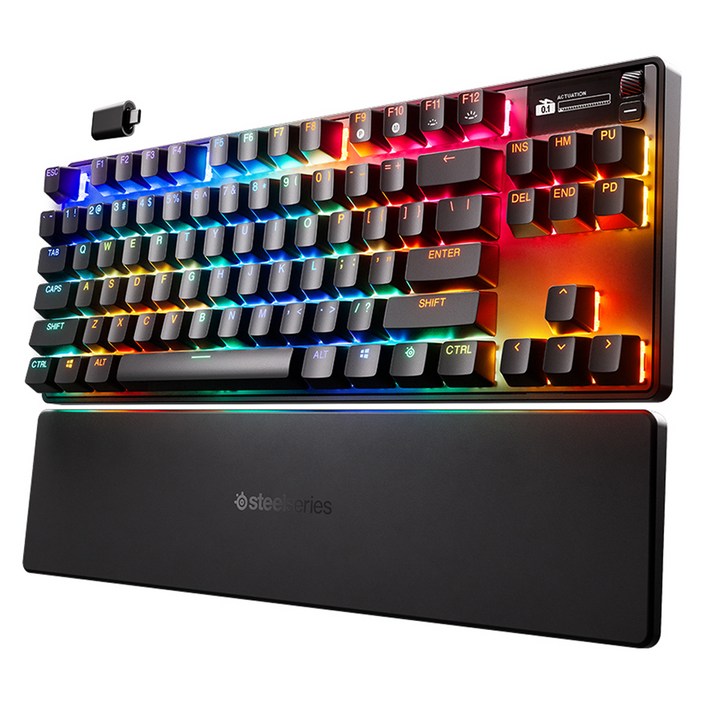 스틸시리즈 자석축 기계식 무선 게이밍 키보드, 단일색상, Apex Pro TKL Wireless Gen 3 - US, 마그네틱축(자석축)