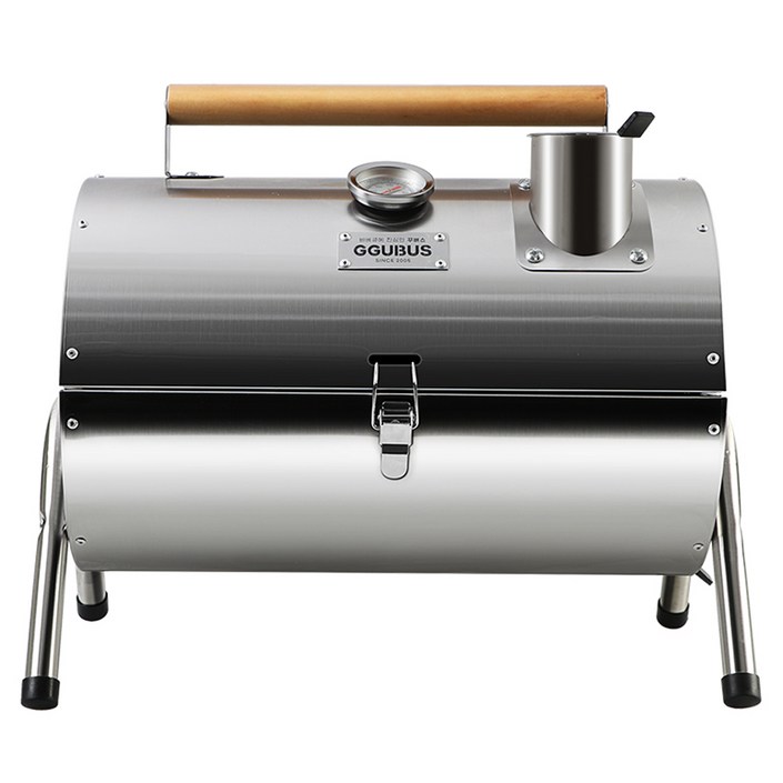 꾸버스 스텐 카고 휴대용 훈제 숯불 바베큐그릴