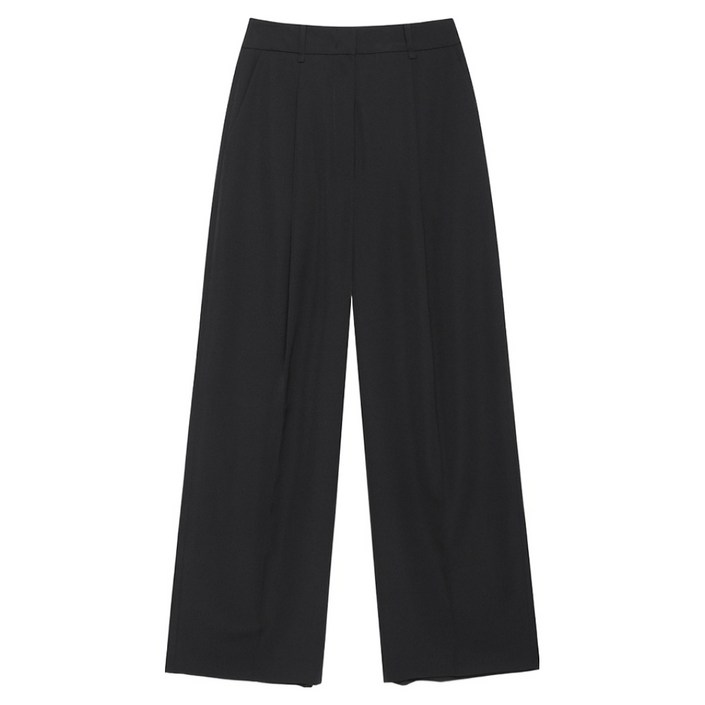 나이스클랍 여성용 턱 와이드 팬츠