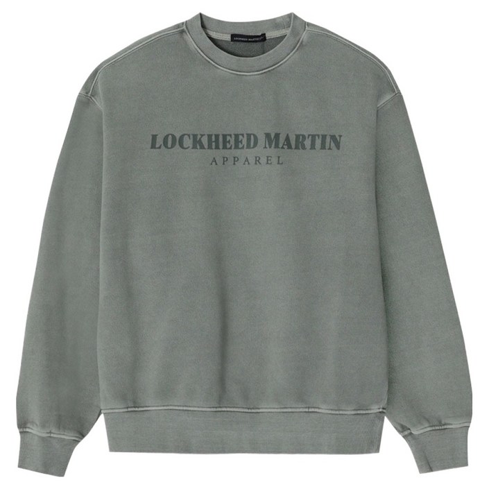 록히드마틴 남녀공용 LM LOGO 가먼트 다이드 맨투맨 L21UTL002