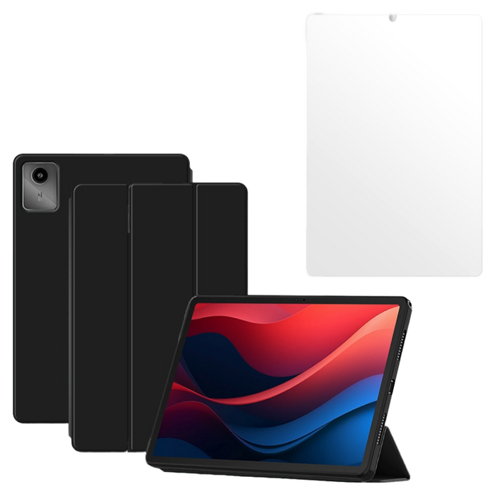 칸탐 케이스 + 액정보호필름 세트 M11, 블랙(케이스)