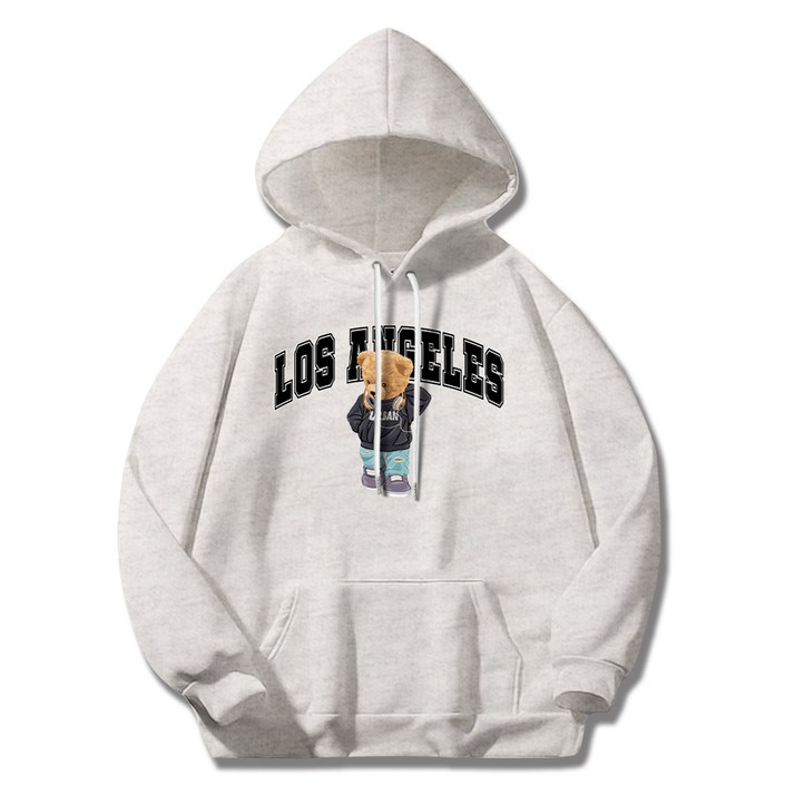 일루소 남여공용 소프트 특양면 어반베어 후드티