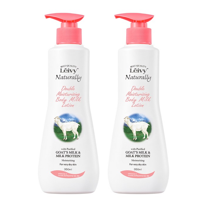 레이비 산양유 바디로션 플로럴 코튼향, 350ml, 2개