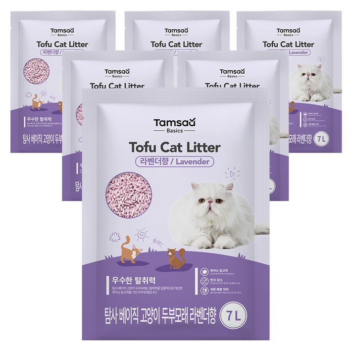 탐사 베이직 프리미엄 고양이 두부모래 7L 약 2.8kg