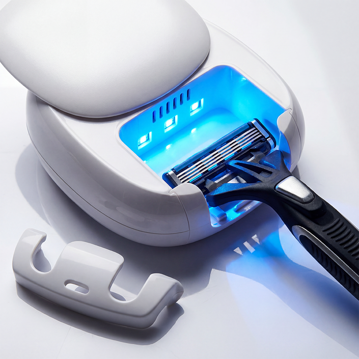 꿀쥬 휴대용 UV 무선 칫솔 면도기 살균기 RMS9