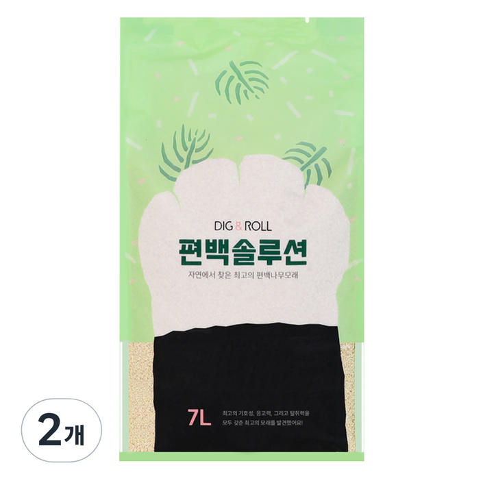 디그앤롤 편백솔루션 고양이 모래 디그앤롤 편백솔루션 고양이 모래