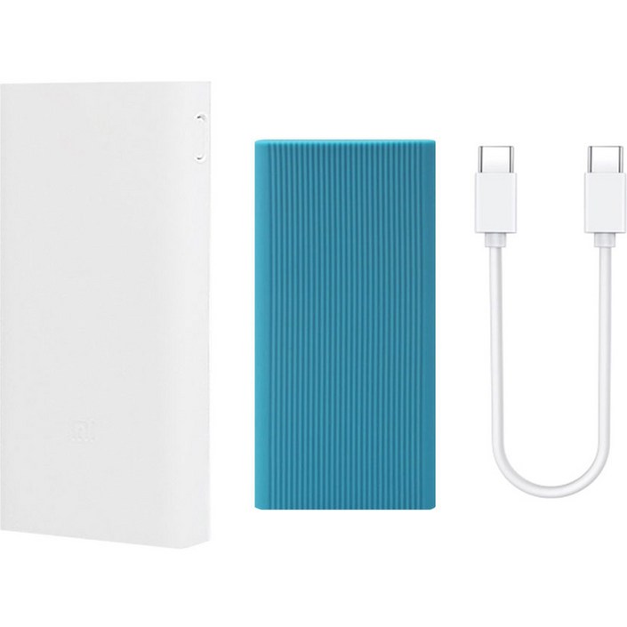 샤오미 5세대 고속충전 보조배터리 20000mAh 케이스 C to C타입 케이블 세트 샤오미 5세대 고속충전 보조배터리 20000mAh 케이스 C to C타입 케이블 세트