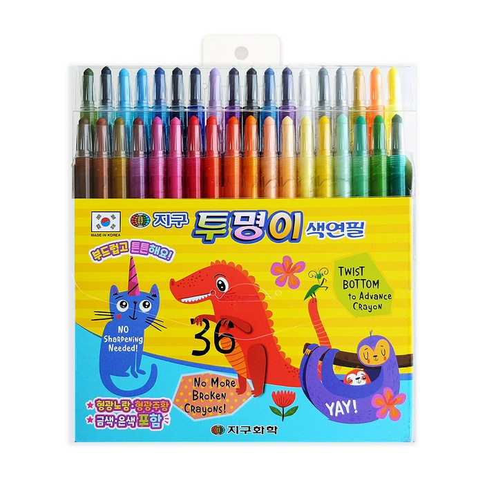 지구화학 투명이 색연필, 36색, 1개
