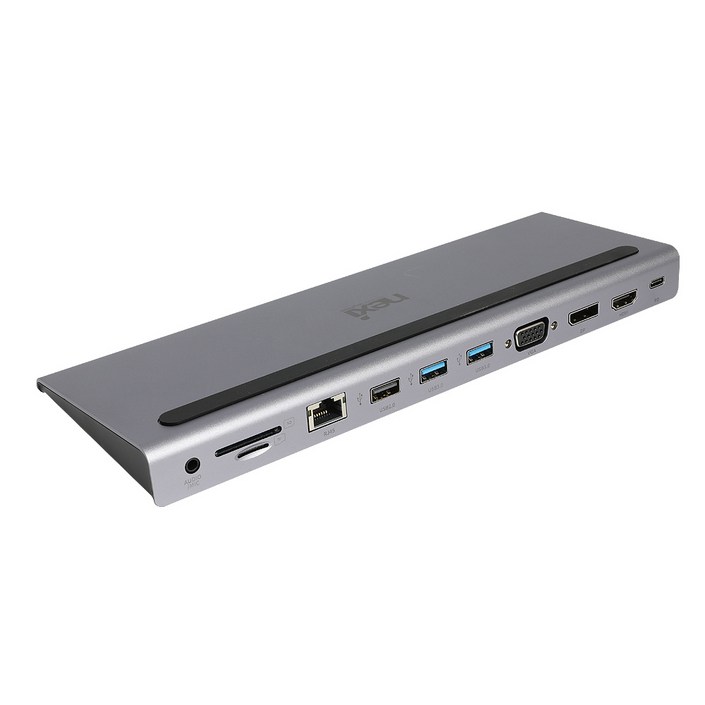 넥시 USB3.1 C타입 11 in 1 멀티 도킹스테이션 NX11DOCK, 단일색상