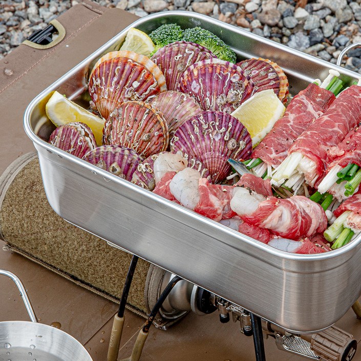 4BNK 스텐 304 멀티 IH 캠핑 반합 2.4L 손잡이형