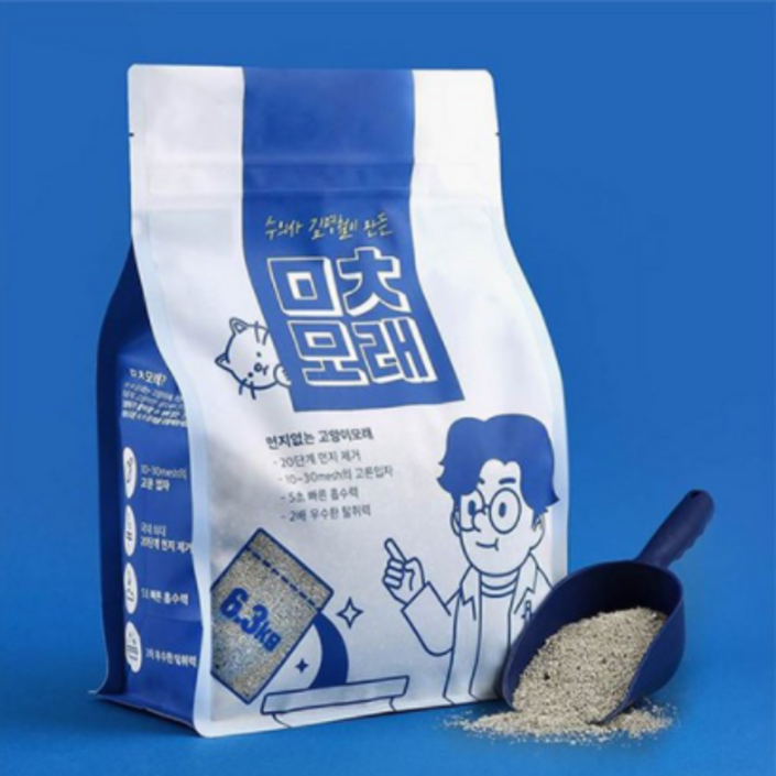 미친모래 6.3kg 3개입 천연벤토나이트, 6.3kg, 3개, 무향