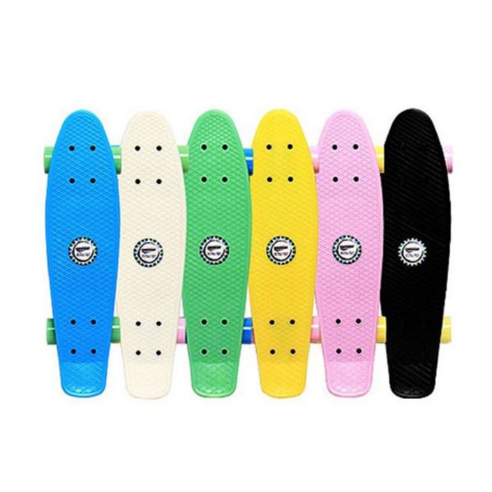 크루져 보드 스케이트 보드 숏보드 페니보드 55cm, 초록원숭이 핑크 20221205