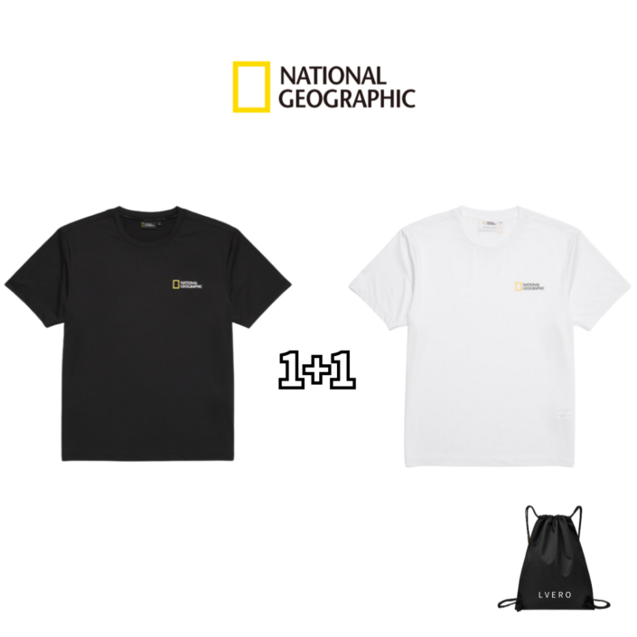 내셔널지오그래픽 11 반팔 티셔츠 남녀공용  르베로 다용도가방 세트