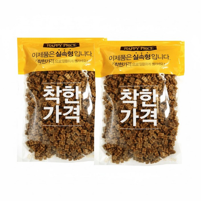 1+1강아지 훈련,칭찬용 강아지노즈워크 대용량400+400, 400g, 2개, 연어