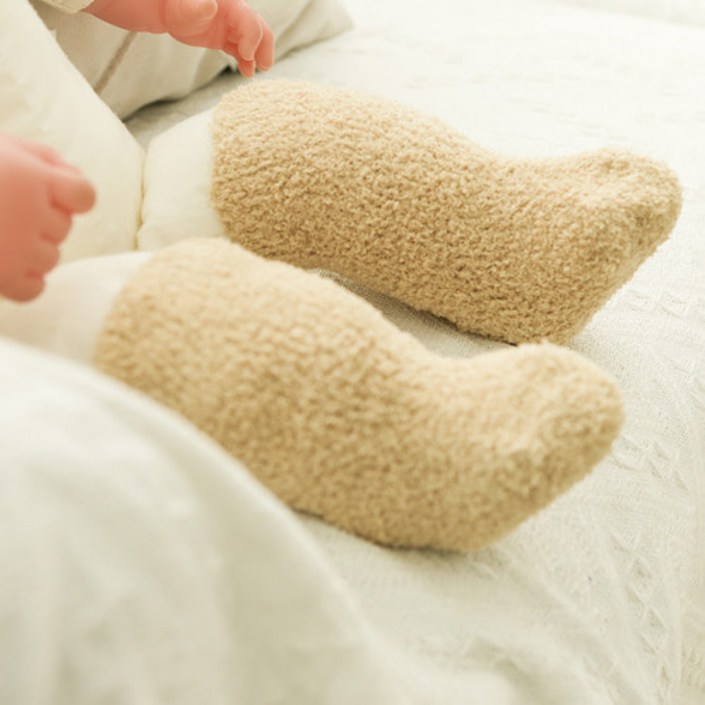 국산 아기풋워머 발토시 돌 신생아 수면양말 겨울 니삭스 유아 털 덧신 112개세트