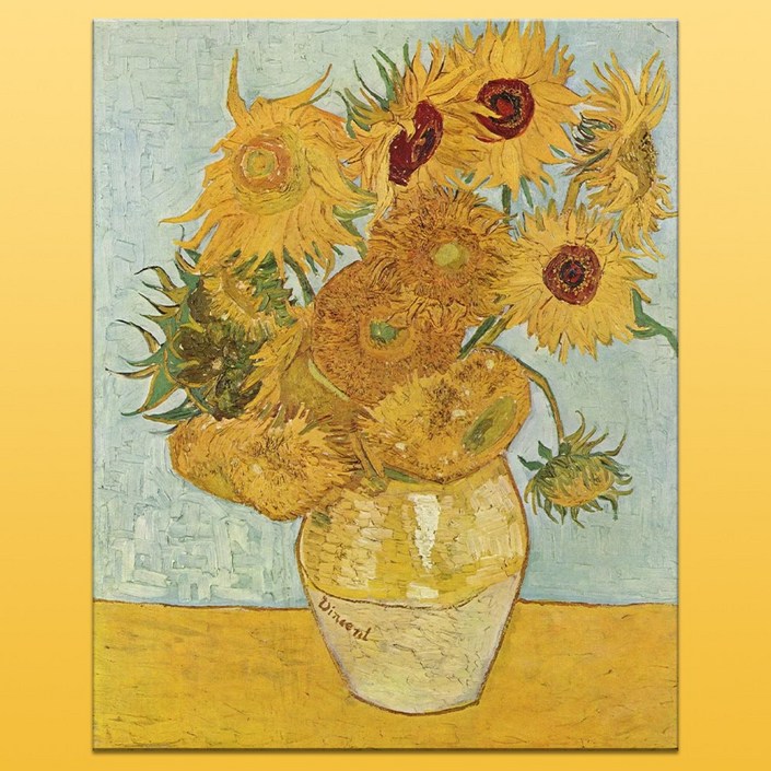 Rakumin DIY명화그리기 유화 세트 풍경화 선물 40 x 50cm