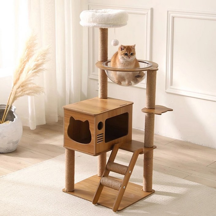 Fowod 튼튼한 미끄럼 방지 고퀄리티 다기능 고양이 캣타워 놀이터