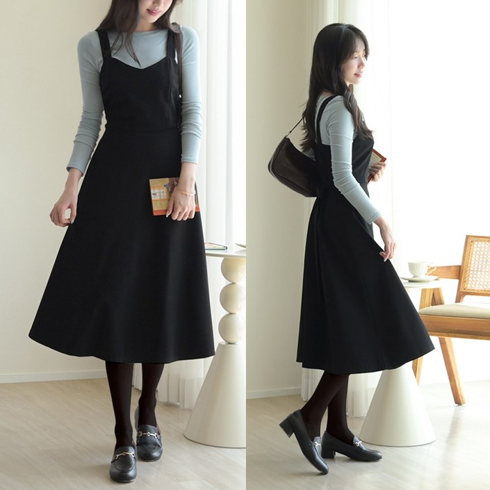 데일리앤 클리치 봄 가을 플레어 나시 뷔스티에 원피스 하객룩 데일리앤 클리치 봄 가을 플레어 나시 뷔스티에 원피스 하객룩