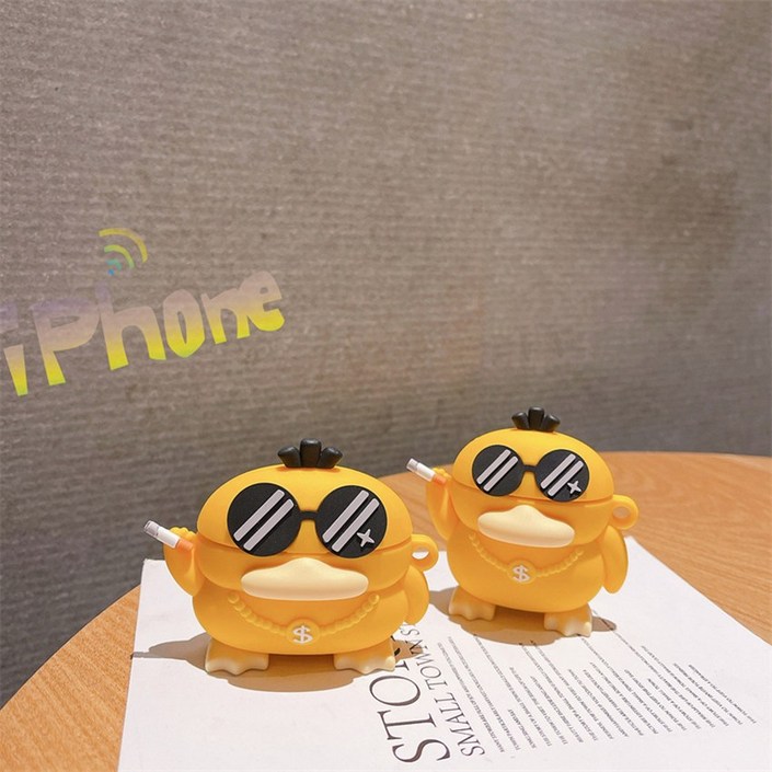 멋쟁이 오리 선글라스 에어팟 케이스 에어팟1세대에어팟2세대에어팟3세대