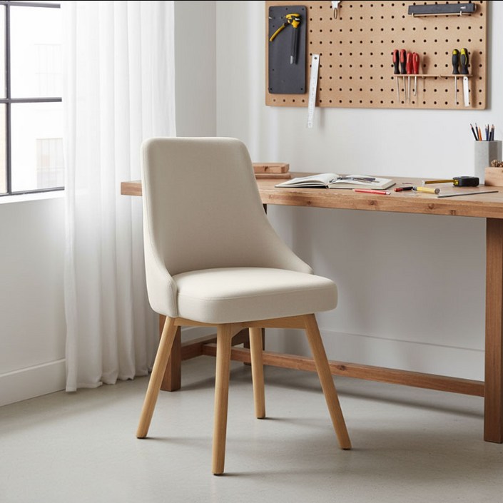 New World 카페 실내 인테리어의자 식탁의자 가죽 360도 회전식 의자 식당의자 613