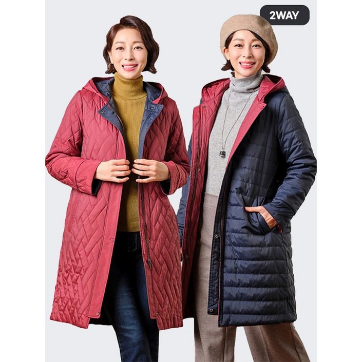 마담엘레강스 샹제리 리버시블 자수 코트 K244CT01