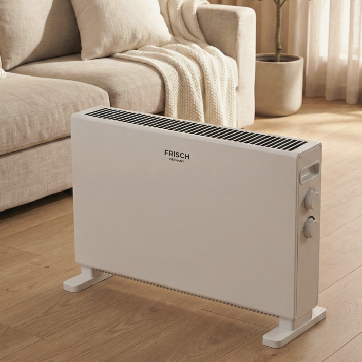 이동식 가정용 무풍 온풍기 컨벡션 히터 전기 컨벡터 사무실, 심플화이트, C08A