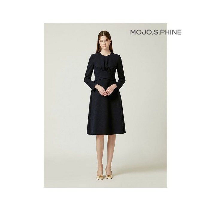 [모조에스핀] 라운드 플레어 원피스 J234MSE029 374948