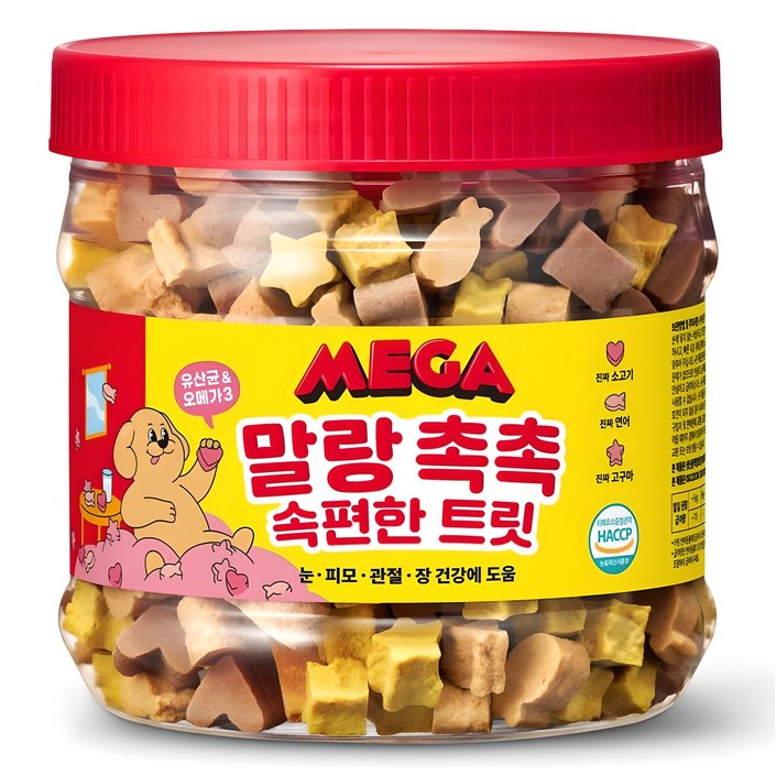 메가 강아지 말랑 촉촉 속편한 트릿