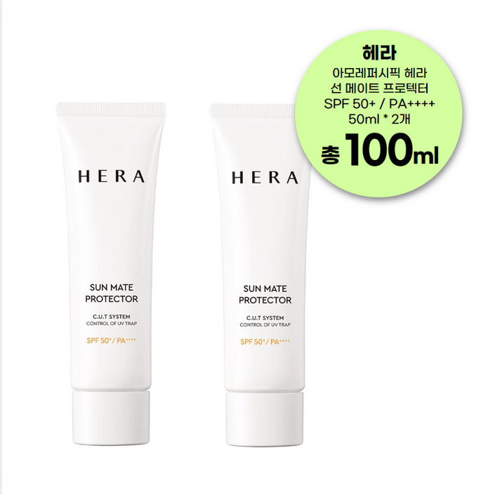 헤라 선 메이트 프로텍터 선크림 SPF50+ PA++++, 100ml, 1개