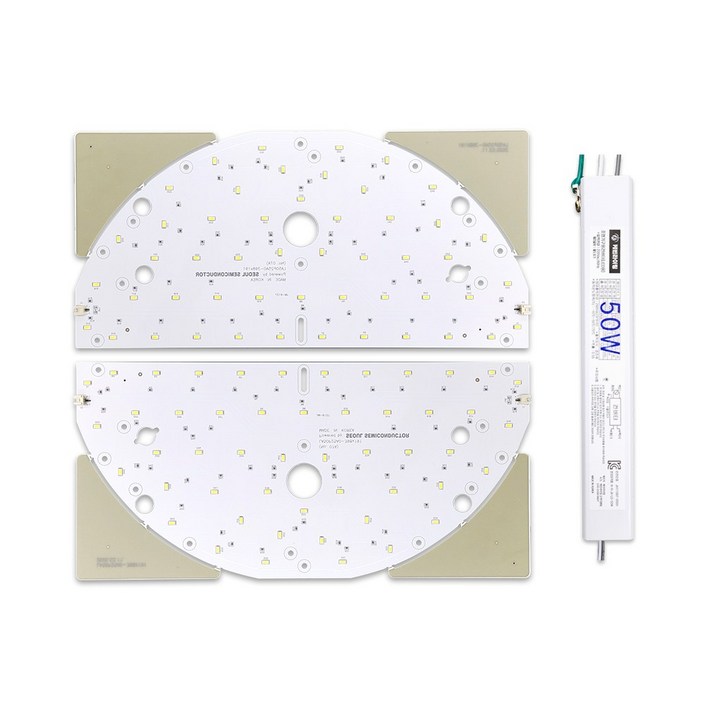 케빈라이팅 국산 삼성칩 조명 거실등 리폼 LED 모듈 원형방등 50W 398x191mm2장
