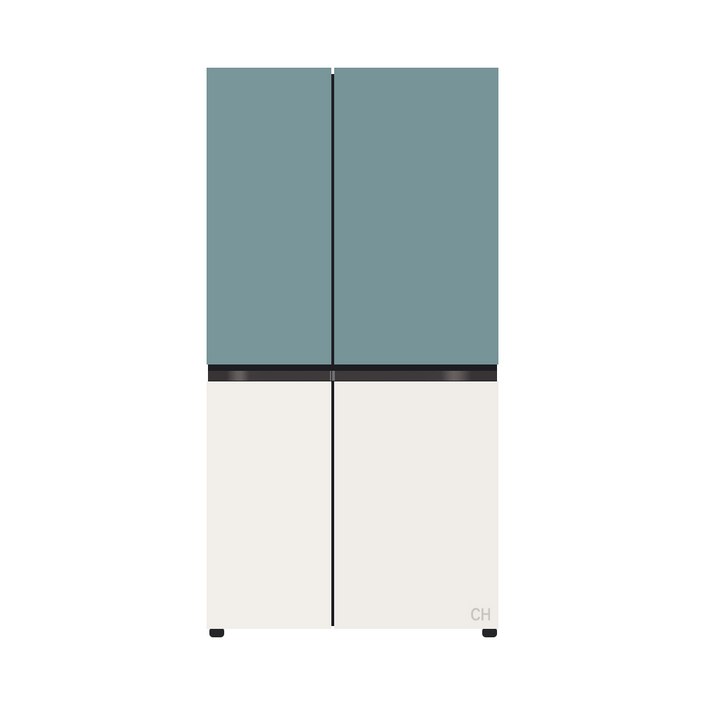 LG전자 디오스 오브제컬렉션 양문형 냉장고 메탈 832L 방문설치