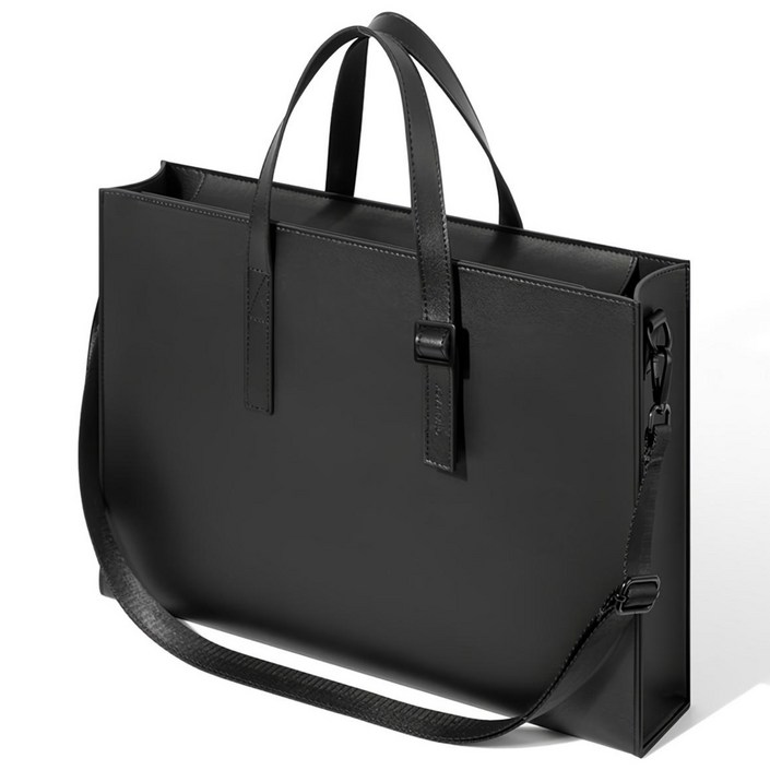 퀄팩 에센셜 레더 토트백 370