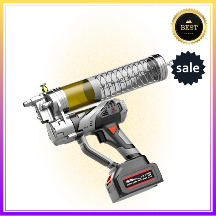 그라블루브 전문가추천 전동 구리스건 자동 구리스주입기 그리스 투명 충전식 무선 윤활유 카트리지 노즐 자동 말통